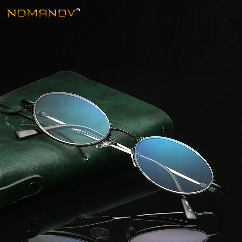 Овальные Суперэластичные очки для чтения NOMANOV с полуободком памятью ног защиты