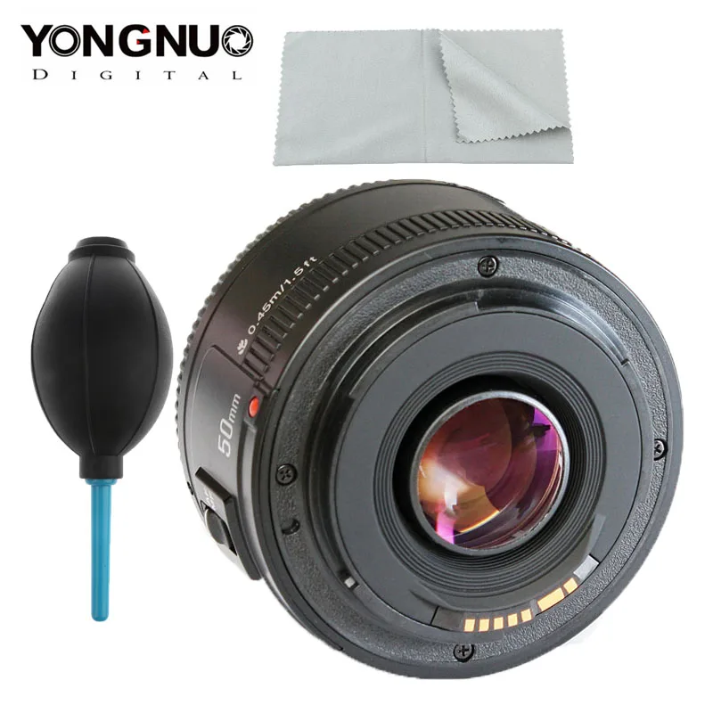 Объектив YONGNUO YN EF 50 мм f/1 8 AF для Canon EOS 350D 450D 500D 600D 650D 700D объектив с апертурой и