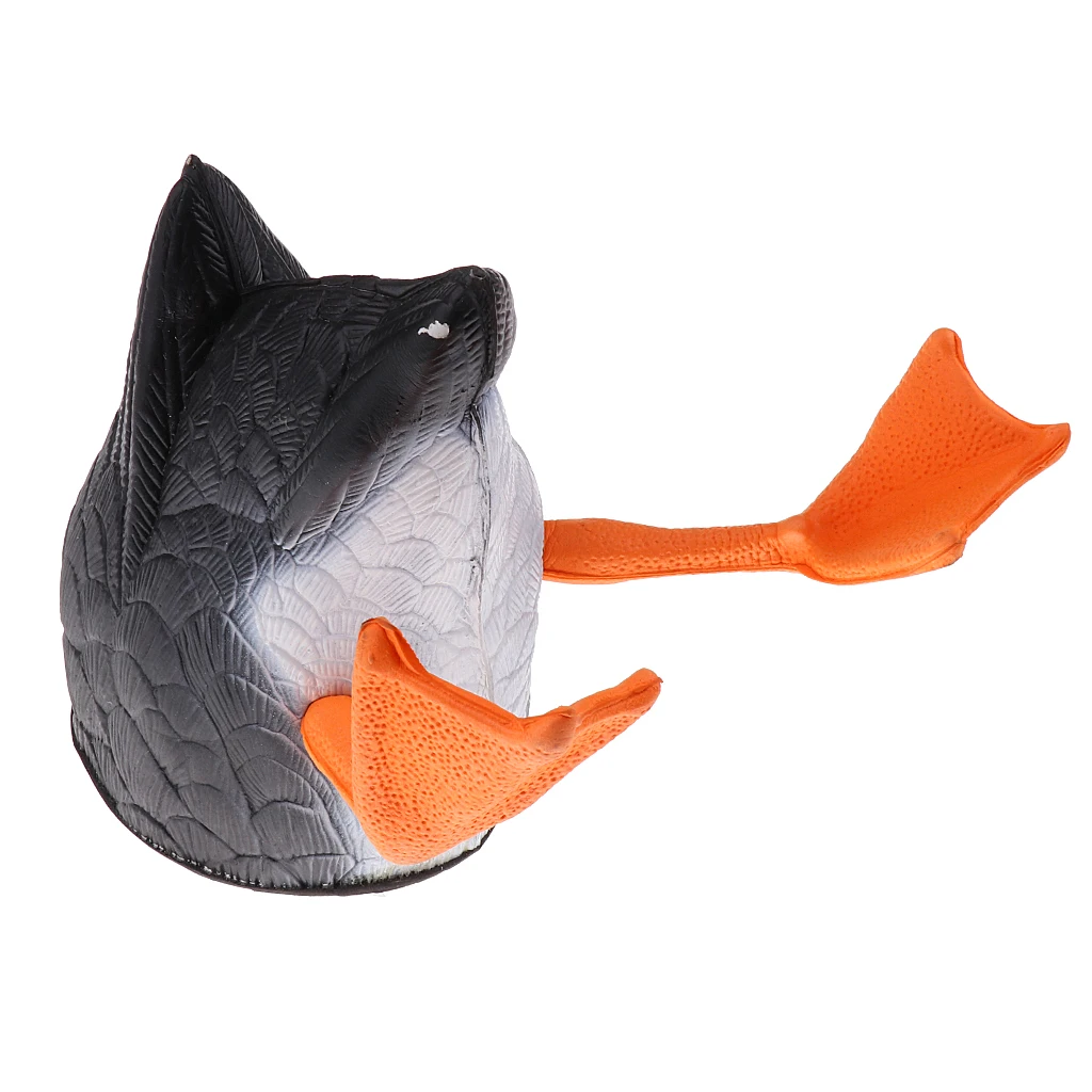 Black Female Duck B 3D яркие Кряква утка приклад стрельба охотничьи приманки прикладом Дарк приманки зеленая рука аксессуары 2 типа варианты - Цвет: Black Female Duck B