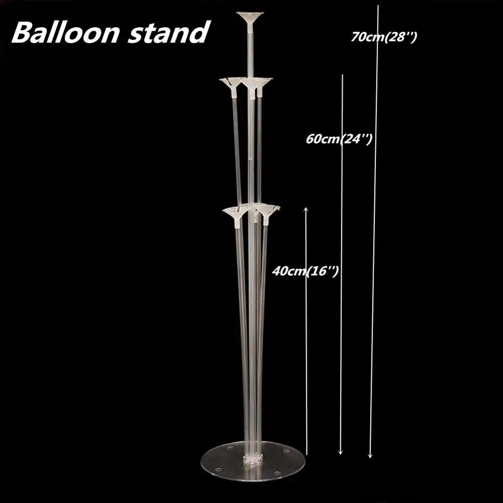 balloon stand 12 месяцы фоторамка баннер Baby 1st декорации с днем рождения Baby Shower 1st для маленьких мальчиков девочек мой первый год вечерние поставки - Цвет: balloon stand
