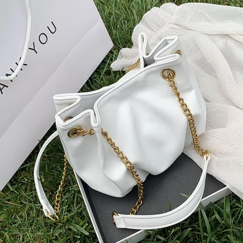 

Pleated Cloud Bag For Women 2020 New Chain single shoulder underarm bag Bucket Bag Cross Body Bag