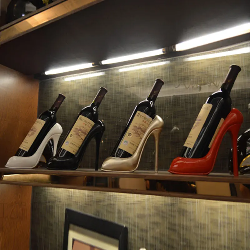 High Heel Shoe Wine Bottle Holder, Stylish Wine Rack, Gift Basket Accessories, Home Red Shoe Rack, Creative Bottle Hol, New