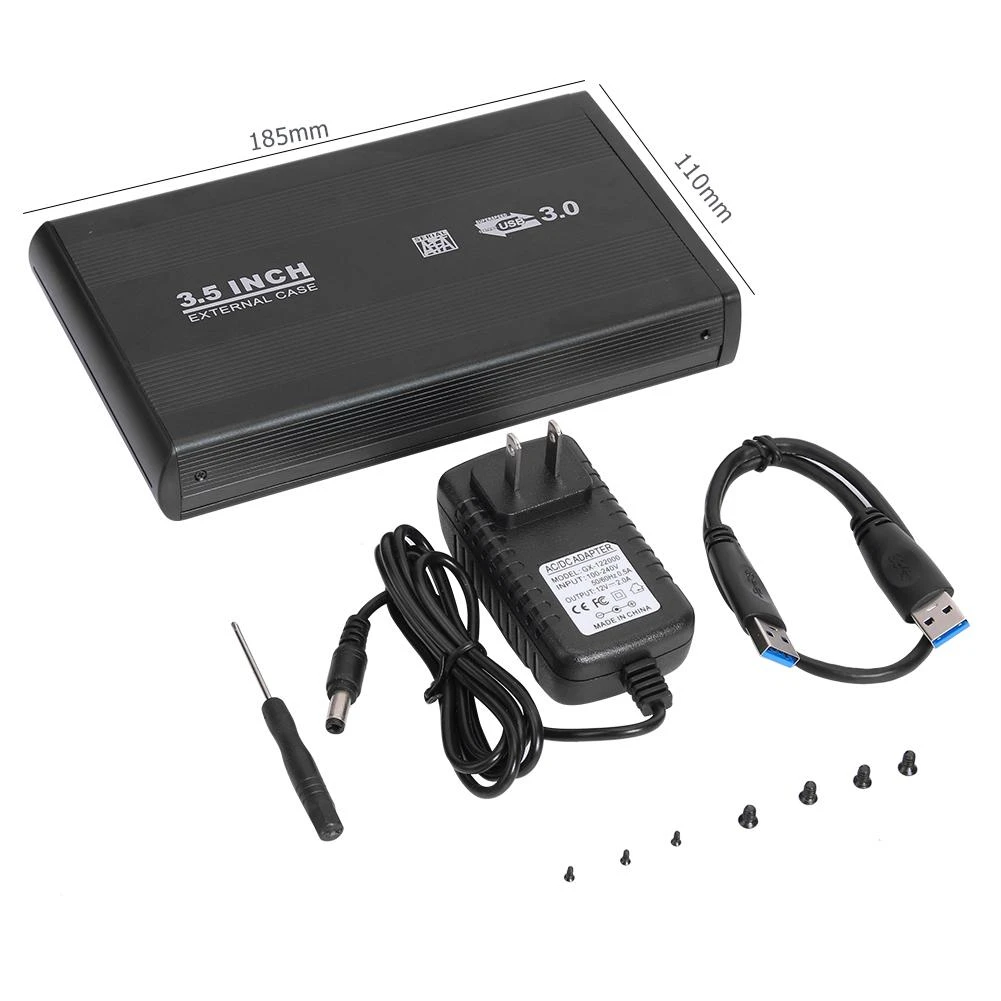Carcasa de disco duro externo SSD de 3,5 pulgadas, caja de HDD de Gbps, USB 3,0 a Puerto Compatible sistema operativo Windows 98/ME|Estuches para discos duros| - AliExpress