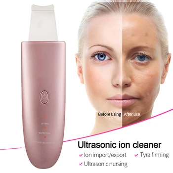 

Beauty Star Ultrasonic Face Cleaning Skin Scrubber Facial Cleaner Skin Peeling Blackhead Removal Pore Cleaner Face Scrubber