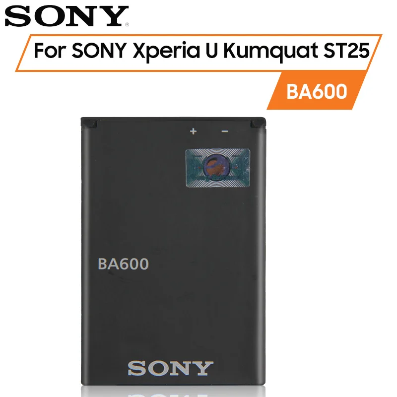 Оригинальный аккумулятор Sony для ST25i ST25C Xperia U Kumquat BA600 1290 мАч подлинный Сменный