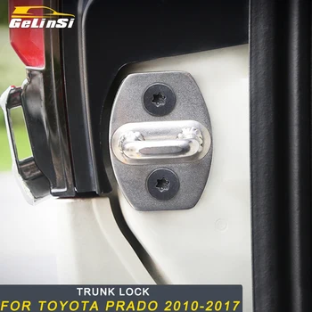 

CARMANGO for Toyota Land Cruiser Prado 150 2018 2019 Car Rear Door Trunk Locker Lock Cover Trim Frame Sticker Exterior Accessory