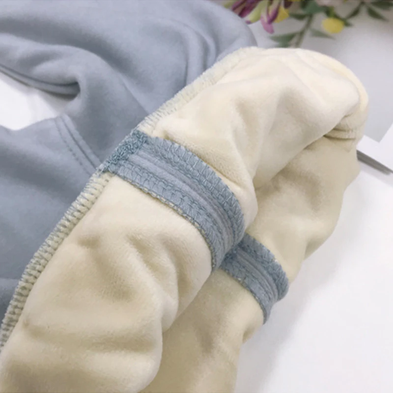 Хлопковая однотонная Пижама для малышей; детский зимний комплект одежды для сна с длинными рукавами; нижнее белье для мальчиков и девочек; детская ночная рубашка; пижамы
