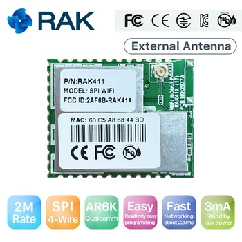 

2Mbps High Speed SPI WiFi Module Ultra Low Power Industrial Grade IoT Module Integrated Embedded TCP/IP Protocol 4-wire SPI Q128