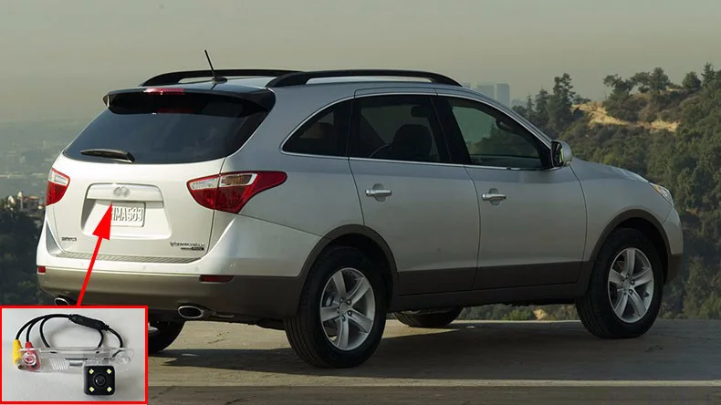 Автомобильная парковочная камера/для Hyundai Veracrus/ix55 2007~ /CCD ночного видения HD широкоугольный объектив авто камера заднего вида