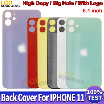 

Battery Cover For iphone 11 Back Cover Glass Rear Housing Cover Replace For iphone 11 Battery Cover Case + Big Camera Hole
