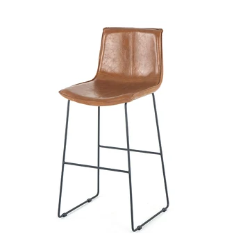 

Metal Bar Chair Light Luxury Household High Stool Iron Art Modern Simple High Chair Bar Chair Northern Europe Back Bar Stool