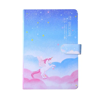 

32k unicorn magnetic buckle notepad japanese style girl creative cute coloring page illustration hand drawn retro personality