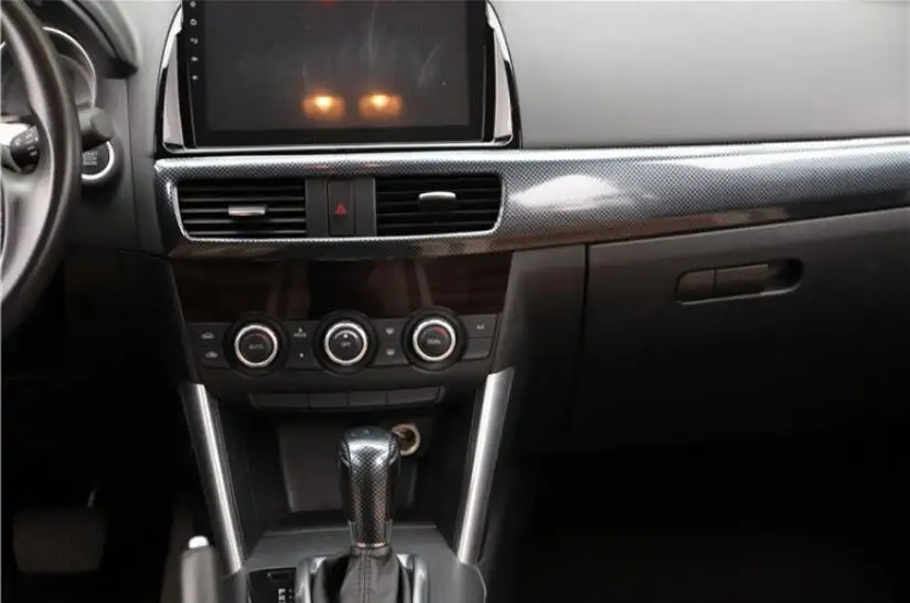 

Car Interior Modified Sequins Trim Decorative Trim Carbon Fiber Color For Mazda CX-5 2014 Left Hand Drive