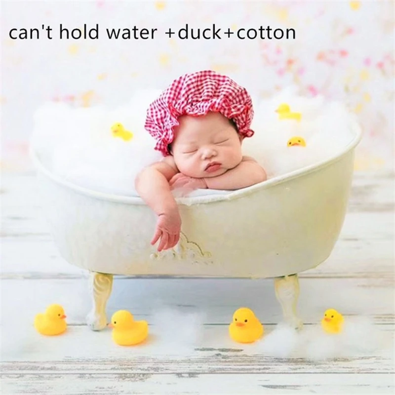 Atrezos para fotografía de bebés recién nacidos, bañera multifunción de relleno con agua, ducha de hierro, accesorios de estudio de fotografía