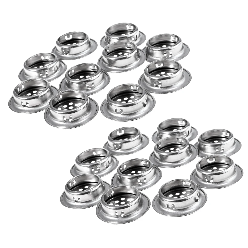 20Pcs Stainless Steel Air Vent Louver Mesh Cabinet Cupboard Hole Air Vent Cover Louver for Kitchen,Cupboards-29mm