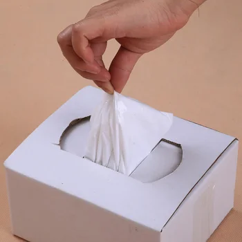 

100pcs Clothes Protector Full Cover PE Oil Proof Daily Adjustable Strap Water Resistant Disposable Aprons Cleaning Barbecue