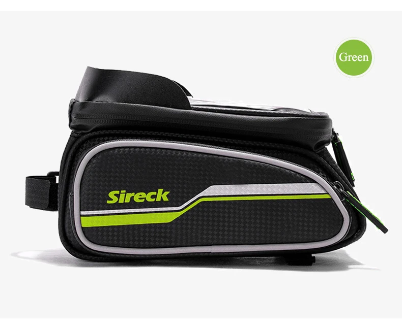 Sale Sireck Bike Bag Nylon Rainproof Bicycle Bag 6.0 Touchscreen Bike Phone Case Cycling Front Tube Saddle Bag Bicycle Accessories 30