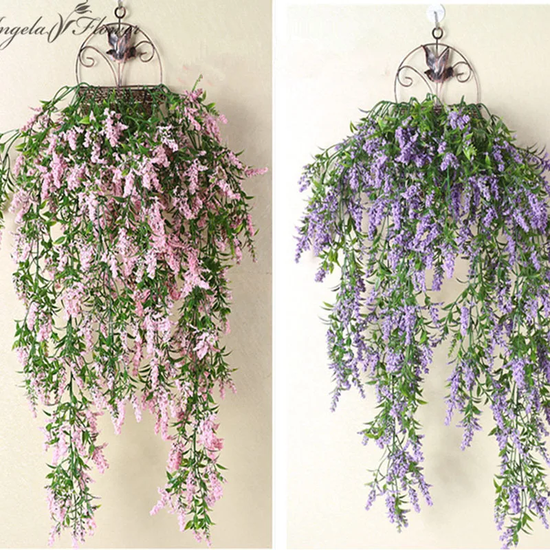 Искусственные настенные Висячие поддельные Цветочные лозы DIY Свадебные гостиной