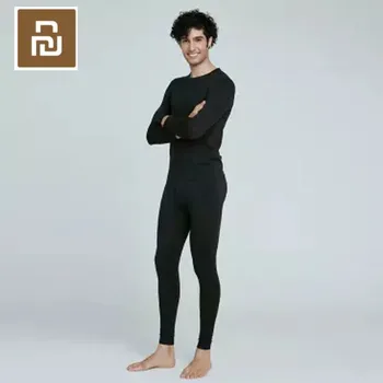 

Youpin Long infrared Heat black suit 2XL Far infrared heating fiber light comfortable curve cutting Clothes Heating Pants