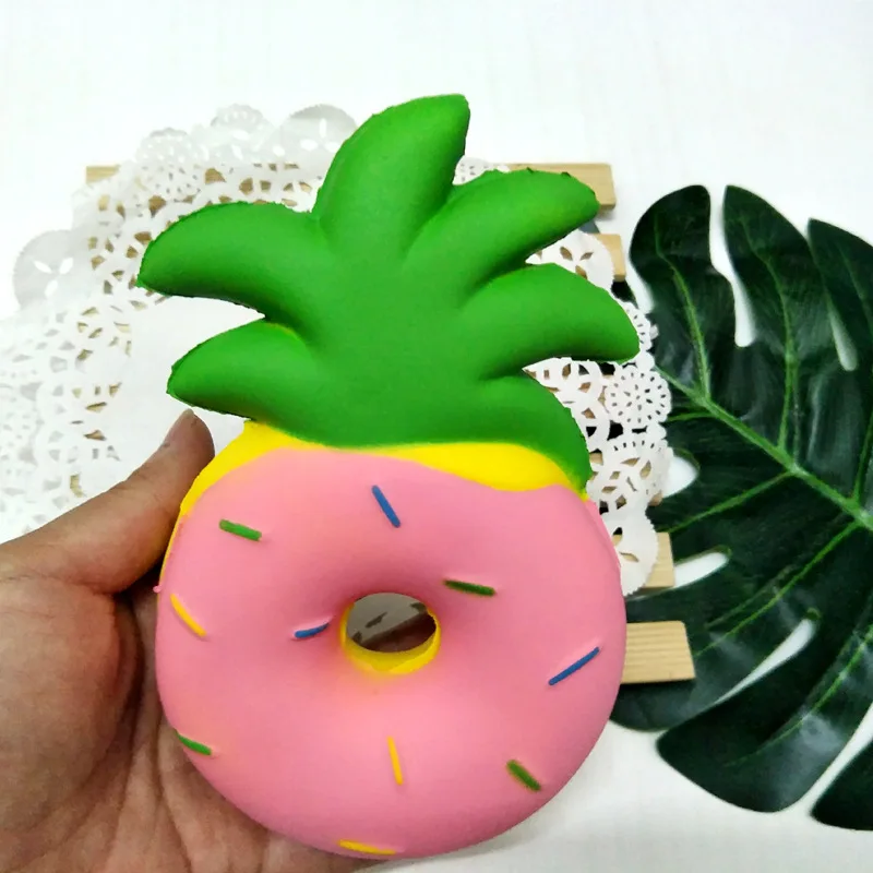 Pusquishy пены памяти пенообразователь снижение давления Игрушка имитация продуктов ананас пончики