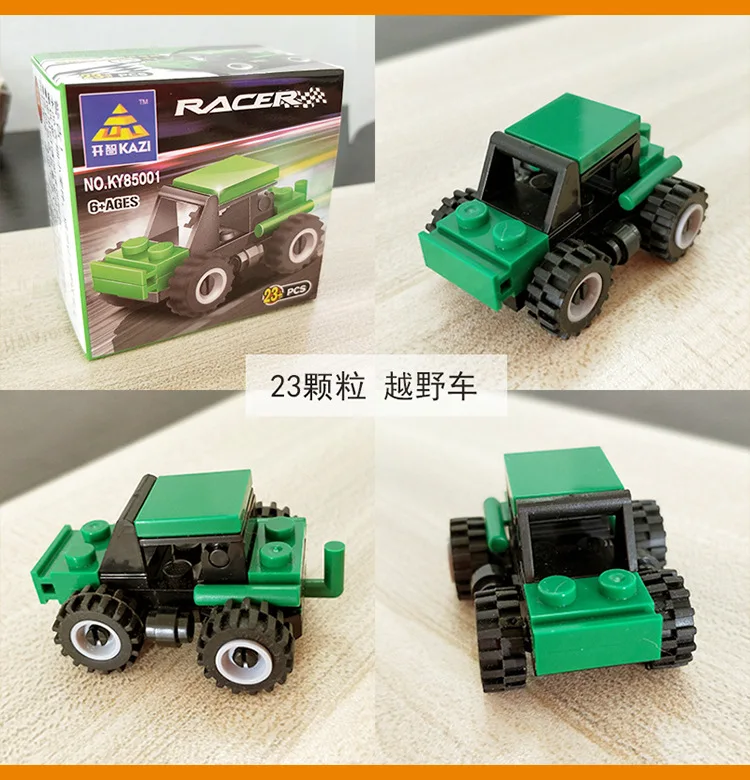 1 6 SET Building Block Sets City Police Helicopters Car Plane Vehicle Truck Military Models SWAT 5