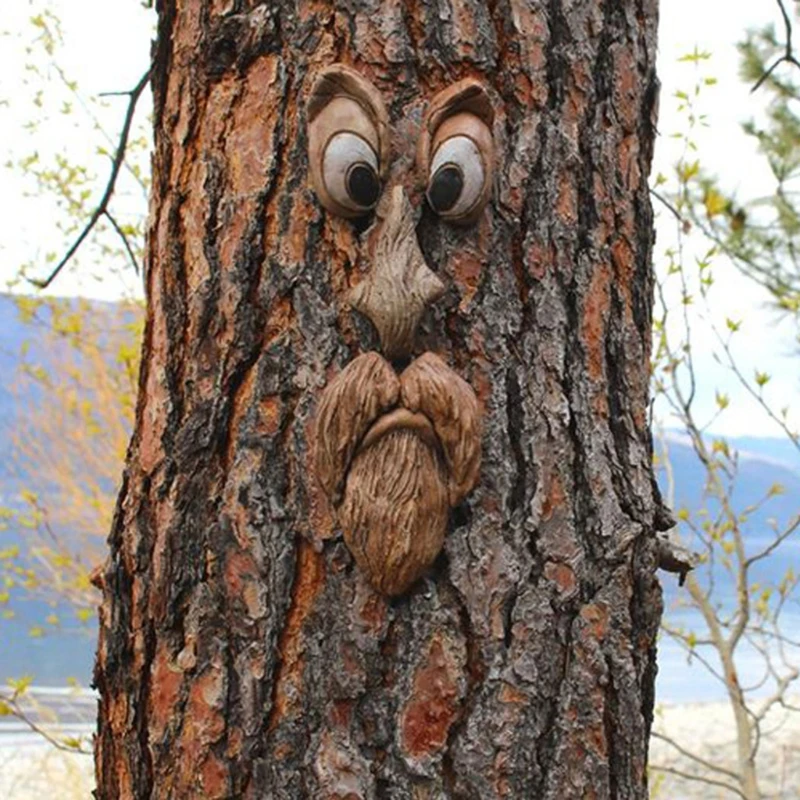 

Amusing Easter Tree Decoration Hanging Tree Old man Face Garden Decoration