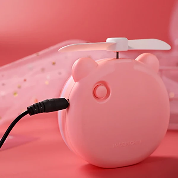 Поросенок Красота Портативный светодиодный зеркальный Карманный вентилятор Usb