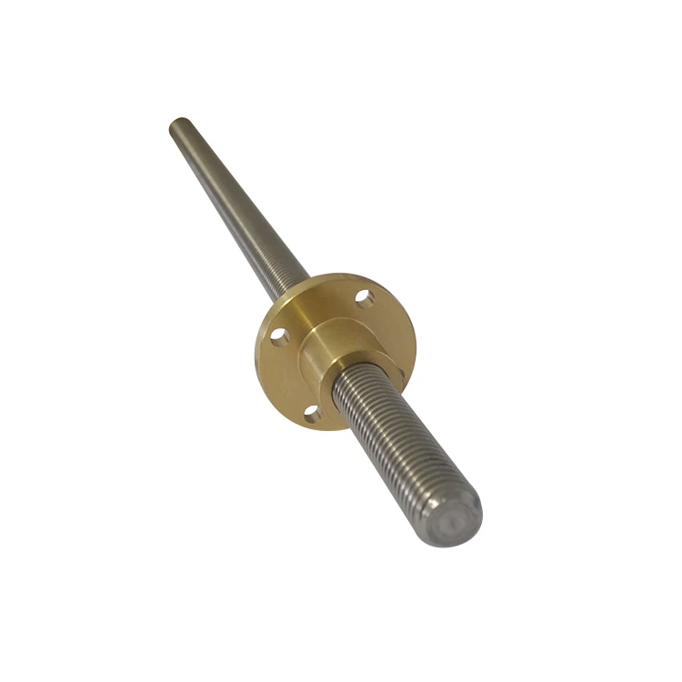 T16 screw 16mm length 1000mm pitch 4mm lead 304 stainless steel trapezoidal with brass copper nut 1pcs | Компьютеры и офис