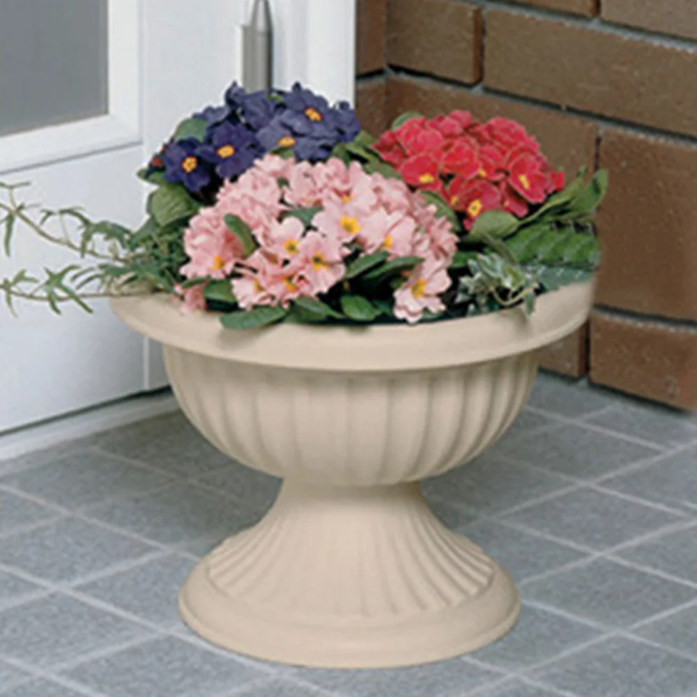 Top Selling 1 PC Imitation Wine Glass Flowerpot Brown / Light Beige 4.7L Corrosion Resistant Breathable Drainage Hole Design