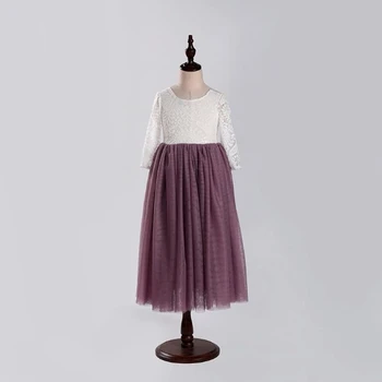 

2020 New Color Princess Lace Dress Lace and Tulles All Can Make Costom Color