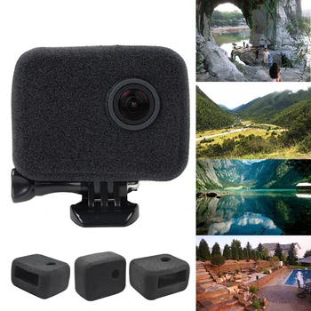 

Windscreen Wind Cap Windshield Protective Case Windproof Windslayer Frame Noise Reduction Camera Sponge Cover For Gopro Hero 4 3