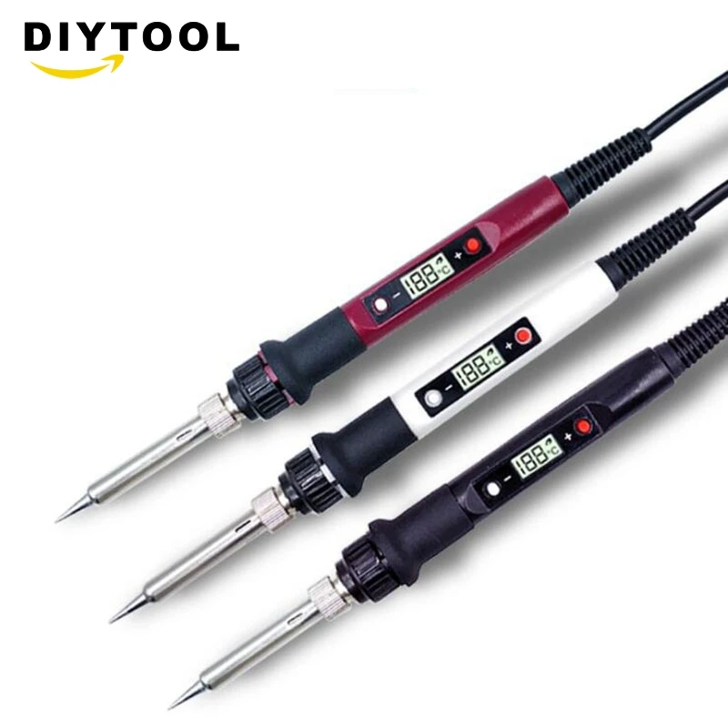 

80W digital display thermostat thermostat electric soldering iron set multifunctional welding soldering pen repair tool