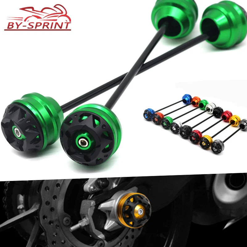 Для KAWASAKI ER-6N ER 6N 6F 4N 4F ER-6F ER-4N ER-4F мотоцикла CNC передняя ось слайдеры вилка колесо