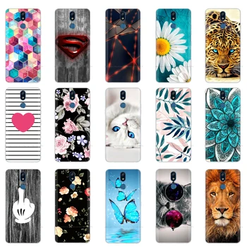 Перейти на Алиэкспресс и купить Чехол для LG K40 K 40, 2019, модный силиконовый мягкий чехол из ТПУ, чехол для LG K40, милые Чехлы для телефона с цветком, кошкой, леди, Fundas