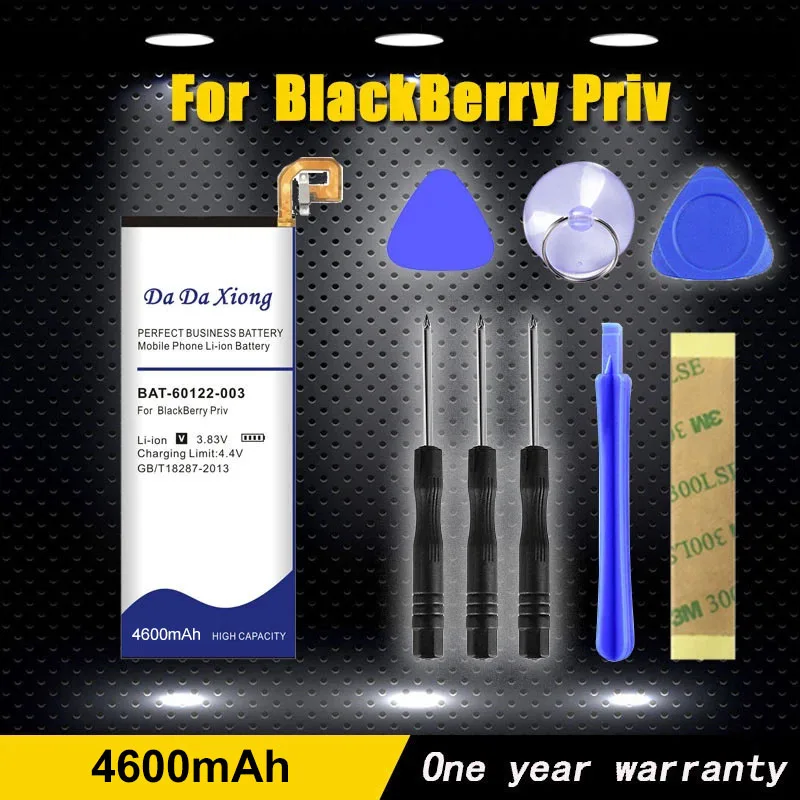 2019 DaDaXiong оригинальный аккумулятор BAT-60122-003 4600 мАч для BlackBerry Priv с номером