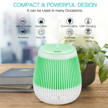 

USB Air Humidifier Aromatherapy Aroma Diffusers Essential Oil Ultrasonic Cool Mist Maker with light for household appliance 37