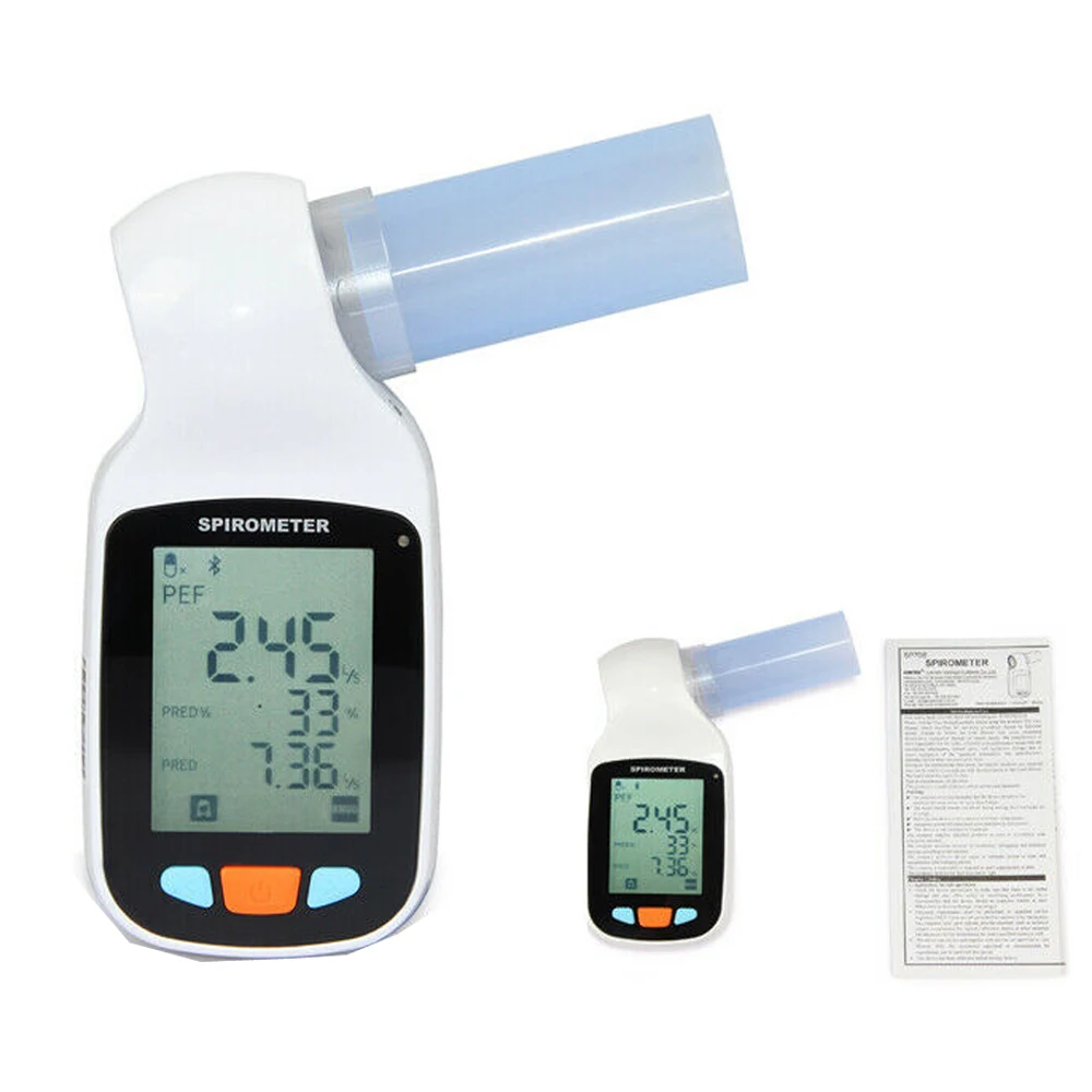 SP70B Digital Spirometer Handheld Bluetooth Lung Function Tester Breathing Spirometry Diagnostic