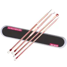 4 шт. игла для удаления прыщей угрей прыщей удаления пятен жира гранул уход за кожей Инструмент лечение акне экстрактор набор