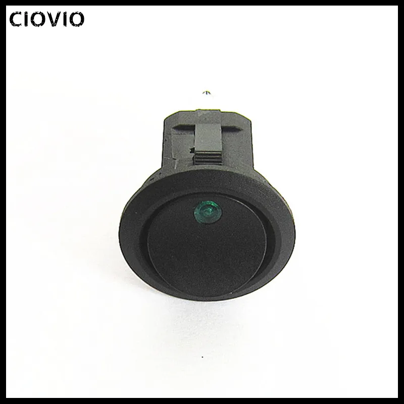 CIOVIO 20 шт. 20A 12 в водонепроницаемый spst переключатель Светодиодный точечный светильник для автомобиля лодки круглый Кулисный Переключатель ВКЛ/ВЫКЛ SPST