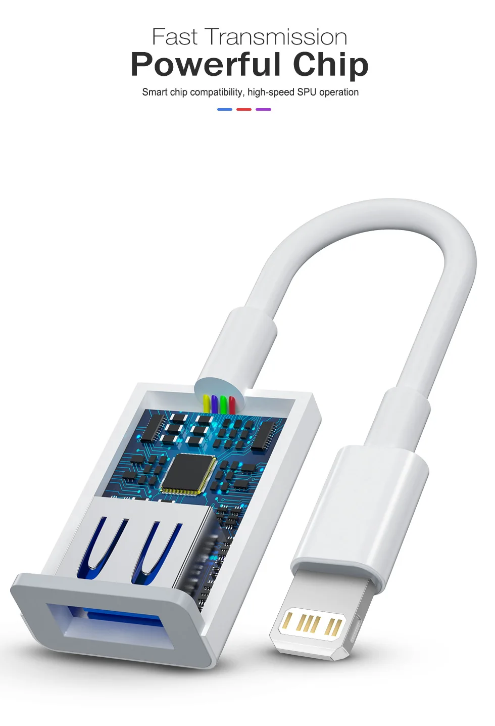usb to phone jack adapter OTG for Apple to USB 3.0 Camera Reader Adapter for lightning iOS 14 13 12 Connector Kit Data Cable For IPhone 13 12 11 Pro 7 8 X phone jack to usb converter