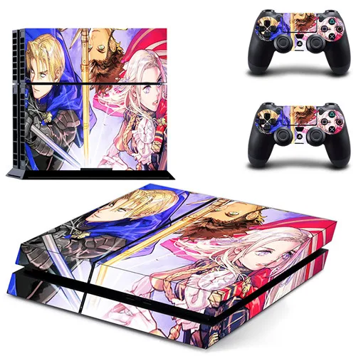 Огненная эмблема наклейка для PS4 наклейка для sony playstation 4 консоль и 2 контроллера кожи PS4 виниловая наклейка - Цвет: KPTM1890