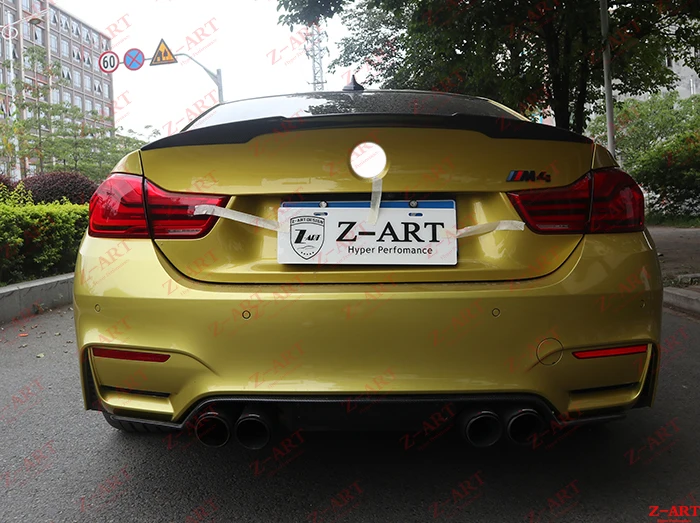 2013-2020 Z-ART carbon fiber rear diffuser for M3 M4 lip spoiler F80 F82 chin | Автомобили и мотоциклы