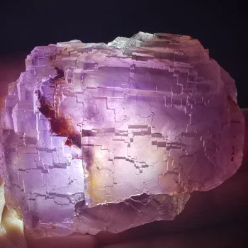 

143.2gNatural rare purple fluorite mineral specimen stone and CRYSTAL HEALING CRYSTAL QUARTZ GEM
