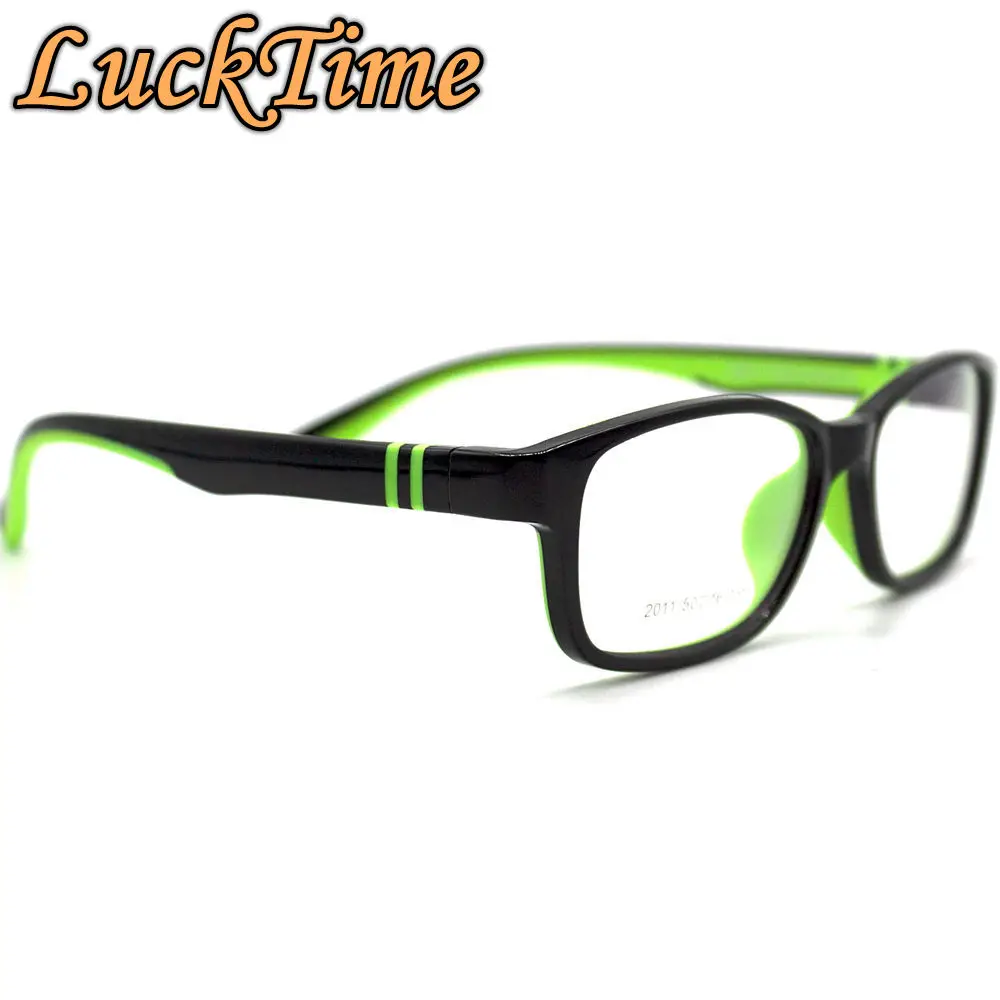 LuckTime Мягкие силиконовые милые детские очки оправа TR90 Lucky Time Мягкая коробка
