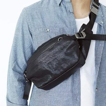 

AETOO Leather chest bag Genuine leather small waist bag men's bag casual leather bag men chest bag
