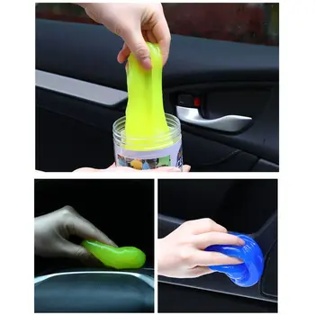 

Slime Non-sticky Hand Car Keyboard Cleaner Glue Gel Interior Panel Air Condition Dust Cleaning Tool Laptop Sponge Mud Remover