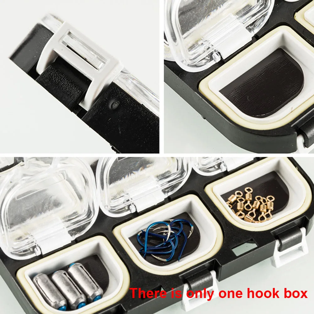 

Accessories Storage Case Magnetic Case 6 Compartments Sports Plastic Waterproof Fishing Tackle Box Outdoor Tool For Lure Hooks