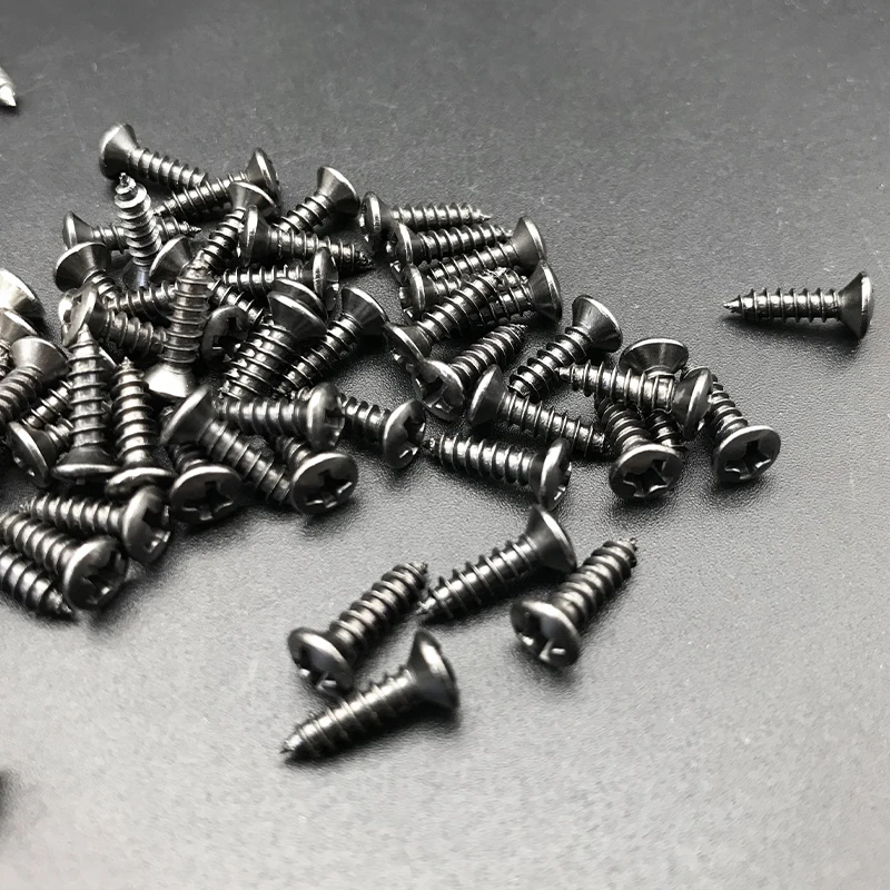 50/100pcs 3*12 мм бас-гитара винты крышка чехол Jack плиты винтового для ST TL аксессуары для электрогитары - Цвет: Gun Color x50pcs
