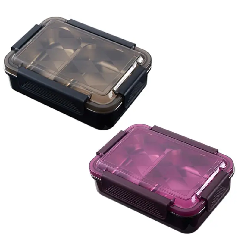 

Stainless Steel School Office Insulated Lunch Box Microwave Tableware Health Material Bento Box Food Snacks Storage Container