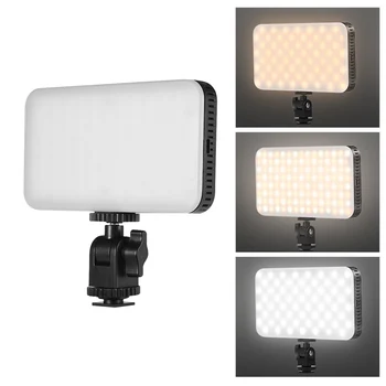 

Mini LED Video Light lamp On-Camera Fill Light Photography Lamp Dimmable 2700-6500K CRI 95+ for Canon Nikon Sony DSLR Camera